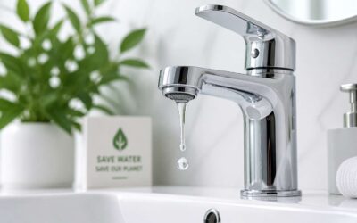 A water saving faucet reduces water use and saves money.