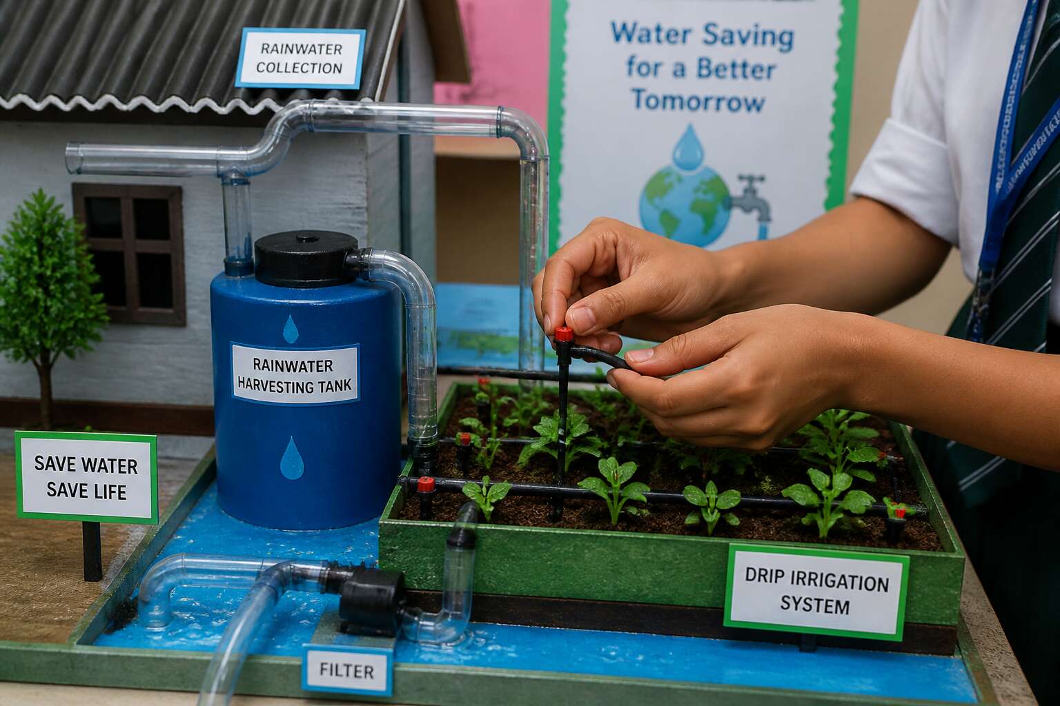 water saving model for school project