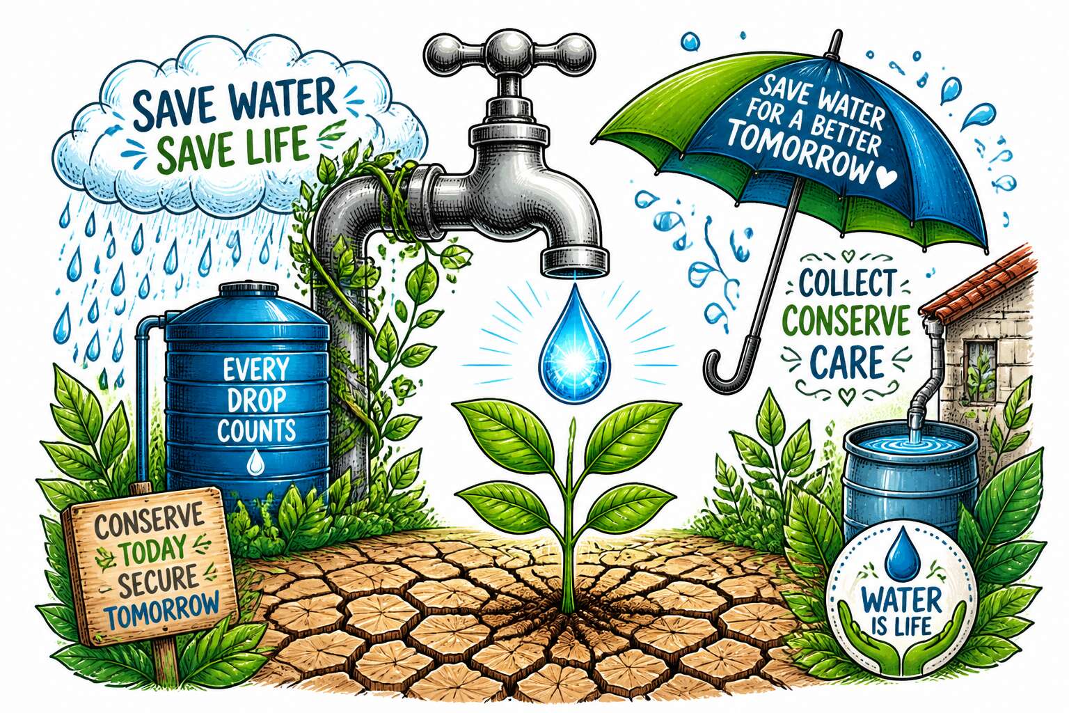 water saving ki drawing